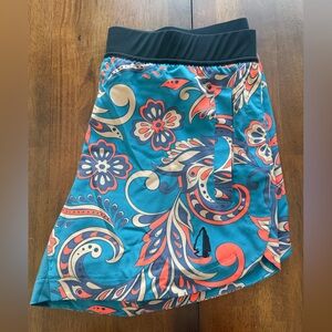 Women's Athletic Shorts with Floral Pattern